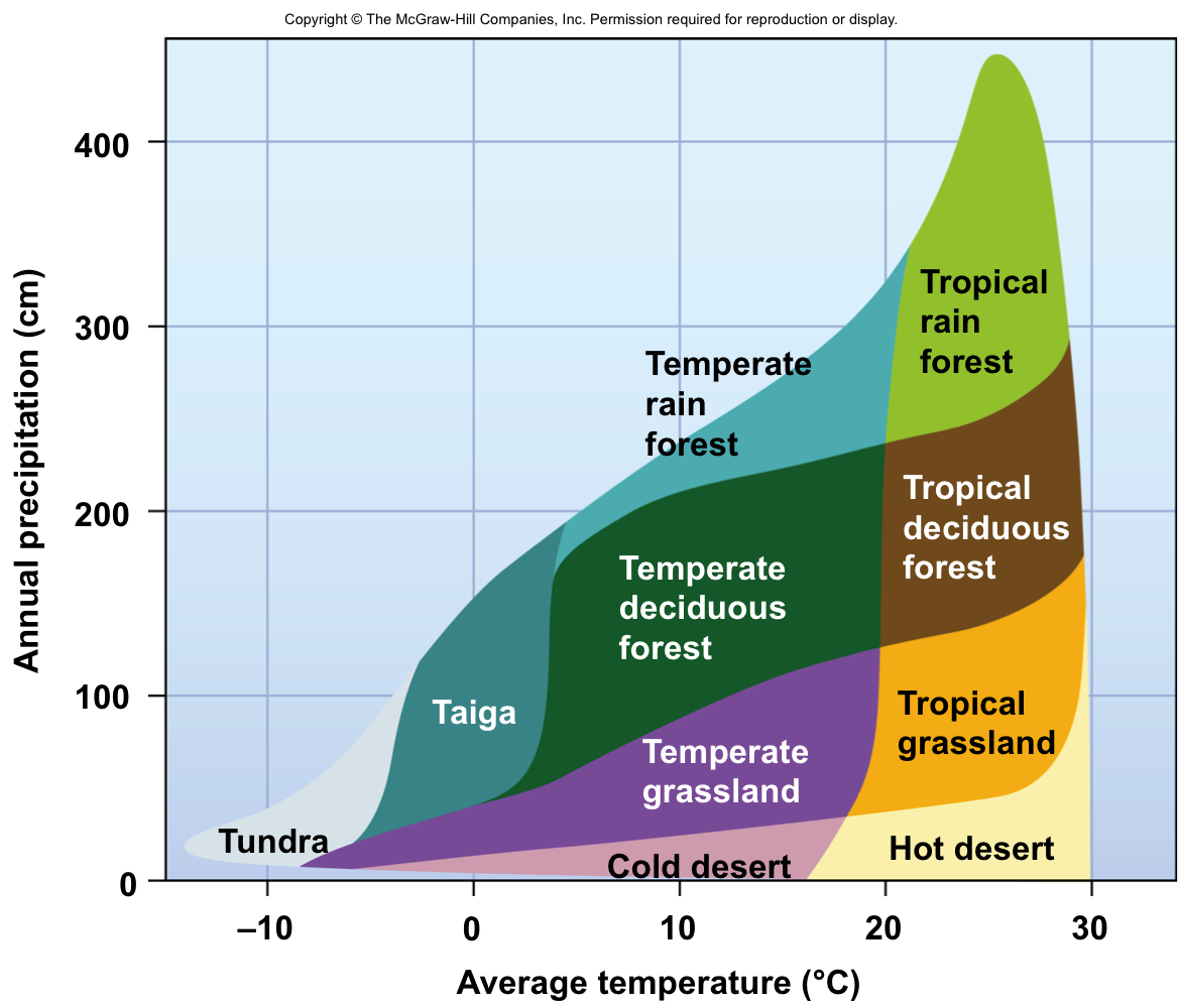 Biome temp precip